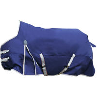 Produktbild von WeatherBeeta Comfitec Lite Plus Essential Standard Pferdedecke WB593 Marineblau Silber Rot 90cm