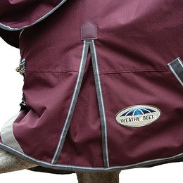Weatherbeeta Comfitec Plus Dynamic II Detachable Neck Pferdedecke Maroon Grau Weiß - 1 Stk. – Bild 1 von 4