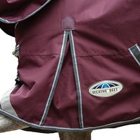 Produktbild von Weatherbeeta Comfitec Plus Dynamic II Detachable Neck Pferdedecke Maroon Grau Weiß - 1 Stk.