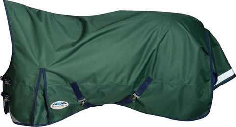 Weatherbeeta Comfitec Plus Dynamic II High Neck Lite 0g Pferdedecke Hunter/Navy Größe 165 – Bild 1 von 4
