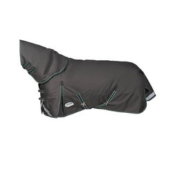 Produktbild von Weatherbeeta ComFiTec Plus Dynamic II Pferdedecke mit abnehmbarem Hals in Größe M, Grau-Grün-Weiß mit Memory Foam