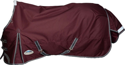 WeatherBeeta Comfitec Plus Dynamic II Standard Pferdedecke 130cm Weinrot Grau Weiß – Bild 1 von 1