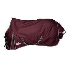 Weatherbeeta Comfitec Plus Dynamic II Standard Pferdedecke Weinrot Grau Weiß 137cm – Bild 1 von 4