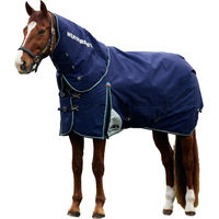 Produktbild von WeatherBeeta Comfitec Plus Dynamic Pferdedecke mit abnehmbarem Kragen Marine/Tannengrün 195,5cm