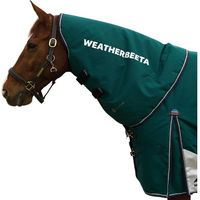 Produktbild von WeatherBeeta Comfitec Plus Dynamic Weidedecke mit Halsteil in Tannengrün/Marine Größe Cob