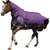 Produktbild von WeatherBeeta Comfitec Plus Lite Dynamic Combo Pferdedecke mit Hals WB600 Violett Schwarz 75 cm