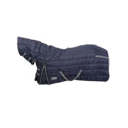 WeatherBeeta Comfitec PP Kanal Quilt II Combo Pferdedecke mit Hals mit hohem Komfort Dunkelblau Grau Weiß - 360 g – Bild 1 von 2