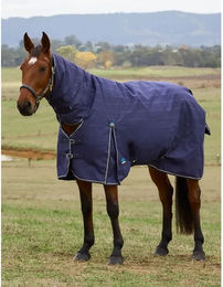 Weatherbeeta ComfiTec Prelim Turnout Combo 220g Outdoor-Pferdedecke Marineblau 1,52 m – Bild 1 von 9