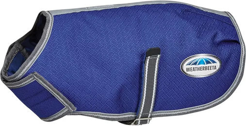 Weatherbeeta ComFiTec Premier Free Parka Hundemantel wasserdicht Medium Blau Grau Weiß – Bild 1 von 5