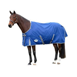 Weatherbeeta Comfitec Premier II Standard Neck Lite Turnout Rug Pferdedecke Blau Grau Weiß – Bild 1 von 2