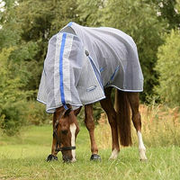 Produktbild von Weatherbeeta Comfitec Ripshield Plus Combo-Kragen Pferdedecke Weiß/Blau 152cm