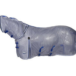 Weatherbeeta Comfitec Ripshield Plus Fliegendecke für Pferde in Weiß/Blau 160cm – Bild 1 von 6