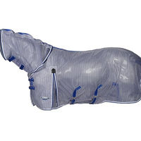 Produktbild von Weatherbeeta Comfitec Ripshield Plus Fliegendecke für Pferde in Weiß/Blau 160cm