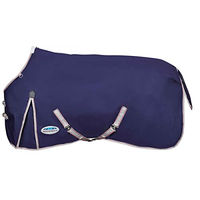 Produktbild von WeatherBeeta Comfitec Standard-Pferdedecke Essential Navy Silber Rot 7'3"