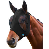 Produktbild von Weatherbeeta Comfitec Stretch Fliegenmaske mit Ohren XS Burgundy Schwarz