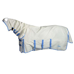 WeatherBeeta ComFiTec Sweet Itch Combo Ekzemdecke für Ponys Weiß-Blau 110 cm - 1 Stk. – Bild 1 von 7