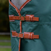 Produktbild von WeatherBeeta ComFiTec Tyro Standard Neck Lite Plus Pferdedecke Grün Orange Weiß 129,5 cm