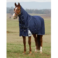 Produktbild von WeatherBeeta Comfitec Ultra Turnout Pferdedecke mit abnehmbarer Halskrause 100g Navy