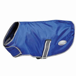 Weatherbeeta Comfitec Windjacke Hundemantel mit Fleece und wasserabweisender Funktion Dunkelblau Weiß Grau 65 cm – Bild 1 von 7