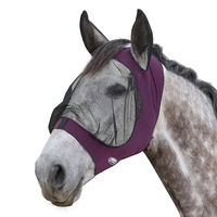 Produktbild von Weatherbeeta Deluxe Stretch-Augenschoner mit Ohren für Ponys Lila Schwarz