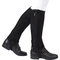 Produktbild von Weatherbeeta Dublin Kinder Halb-Chaps Suede II aus Kunstleder Schwarz Grösse M