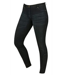 Weatherbeeta Dublin Shona Damen Denim-Reithose mit Knieaufnähern in Esche – Bild 1 von 1