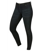 Produktbild von Weatherbeeta Dublin Shona Damen Denim-Reithose mit Knieaufnähern in Esche