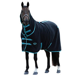 Weatherbeeta Fleece Cooler Combo Neck Decke für Pferde Navy Rot Weiß Größe 75cm – Bild 1 von 2
