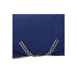 Weatherbeeta Fleece Standard Neck Cooler Pferdedecke 150cm Blau Grau Weiß – Bild 1 von 2