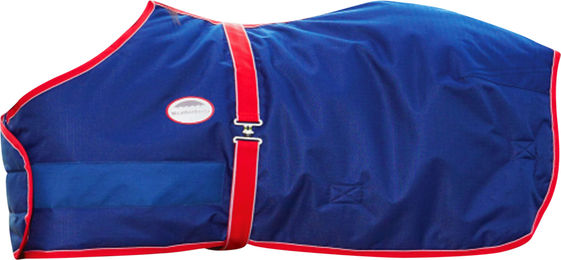 WeatherBeeta Fohlen Halsdecke Standard 1200D Marineblau Rot Weiß 55cm – Bild 1 von 1
