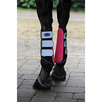 Produktbild von Weatherbeeta Gamaschen aus Neopren Rosa Silber für Vollblut/VB