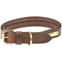 Produktbild von Weatherbeeta Gepolstertes Hundehalsband aus Leder Braun XL