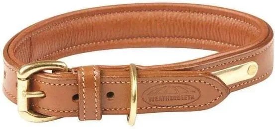 Weatherbeeta Gepolstertes Hundehalsband aus Leder in Beige XS – Bild 1 von 9