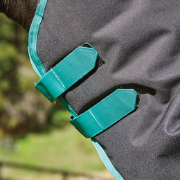 Weatherbeeta Green-Tec 900D Detach-A-Neck Pferdedecke Medium Schwarz Grün – Bild 1 von 12