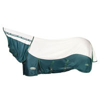 Produktbild von Weatherbeeta Green-Tec Combo-Kragen Airflow Fliegenschutz Pferdedecke Weiß/Libellenblau 195,5cm