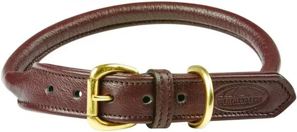 Weatherbeeta Hundehalsband aus Leder Braun XS – Bild 1 von 4
