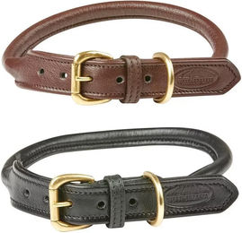 Weatherbeeta Hundehalsband aus Leder Braun XXL für Riesenrassen – Bild 1 von 6