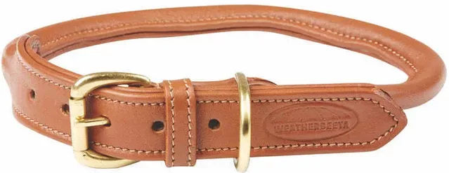 Weatherbeeta Hundehalsband aus Leder in Braun Größe S – Bild 1 von 6