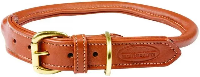 Weatherbeeta Hundehalsband aus Leder in Braun XS – Bild 1 von 5
