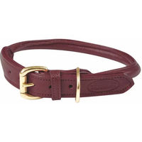 Produktbild von Weatherbeeta Hundehalsband aus Leder in XXL Maroon