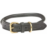 Produktbild von Weatherbeeta Hundehalsband aus Leder Schwarz XL