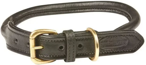 Weatherbeeta Hundehalsband aus Leder Schwarz XS – Bild 1 von 4