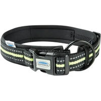 Produktbild von Weatherbeeta Hundehalsband reflektierend aus Nylon XS Schwarz Gelb für erwachsene Hunde