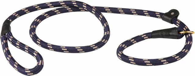 Weatherbeeta Hundeleine aus Leder und Seil Navy/Braun Größe L – Bild 1 von 3