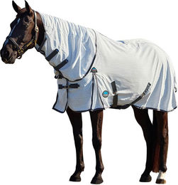 Produktbild von WeatherBeeta Hybrid Sheet Combo Pferdedecke aus Polyester in Grau