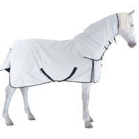 Produktbild von Weatherbeeta Kool Coat Classic III Combo Pferdedecke aus Polyester mit Bauchgurten in Blau Weiß