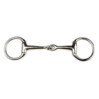 Produktbild von Weatherbeeta Korsteel 2-Ring Eggbutt Gebiss aus Edelstahl für Ponys in Grau