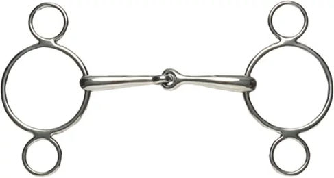 Produktbild von Weatherbeeta Korsteel 3-Ring Gebiss aus Edelstahl Grau 5 1/2 Zoll