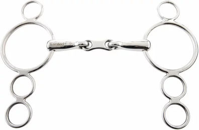 Weatherbeeta Korsteel 4-Ring Gebiss aus Edelstahl in Silber für Pferde – Bild 1 von 1
