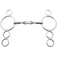 Produktbild von Weatherbeeta Korsteel 4-Ring Gebiss aus Edelstahl in Silber für Pferde